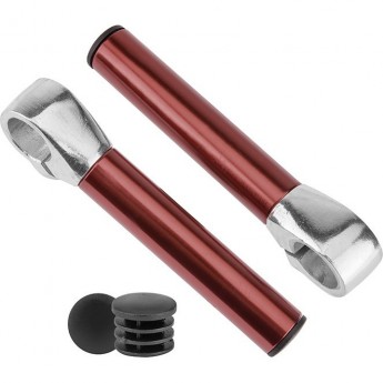 Рога на руль KWL-3 прямые алюминиевые коричневые