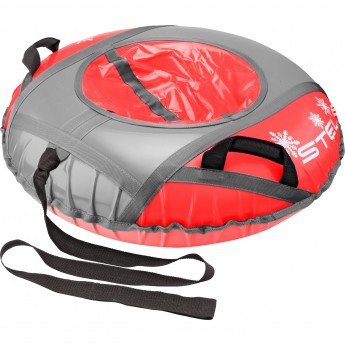 Санки надувные STELS D110см, красно-серые Санки надувные STELS D110см, красно-серые