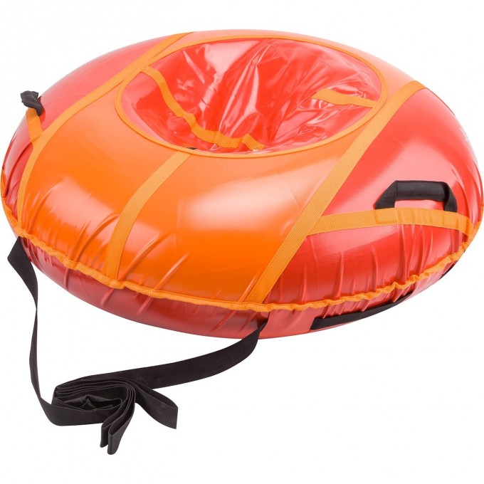 Санки надувные STELS D125 см усиленные, оранжево-красные 710062