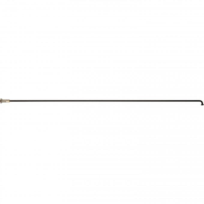 Спица с латунным ниппелем 256 мм, стальная черная 490112