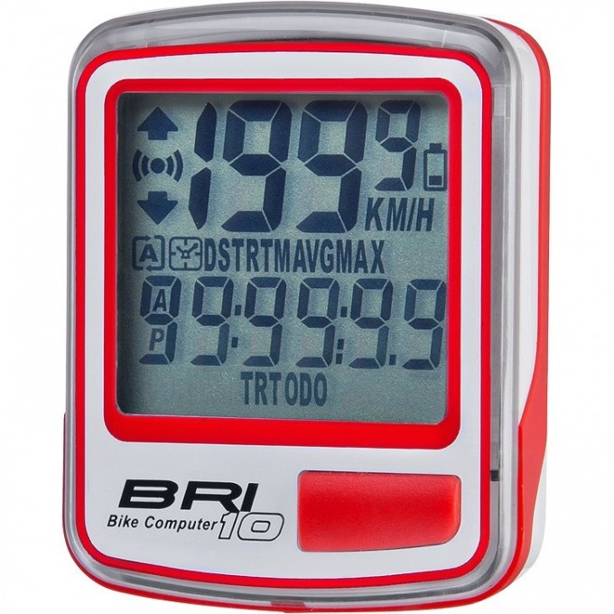 Велокомпьютер STELS BRI-10 бело-красный 060051