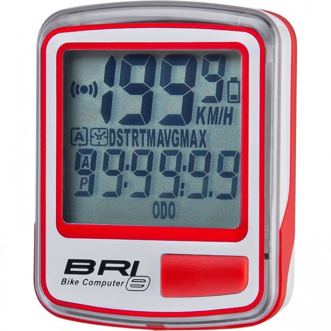 Велокомпьютер STELS BRI-8 бело-красный 060047