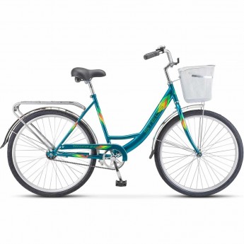 Велосипед STELS NAVIGATOR 26" 245 Z010 Морская волна с корзиной Велосипед STELS NAVIGATOR 26" 245 Z010 Морская волна с корзиной